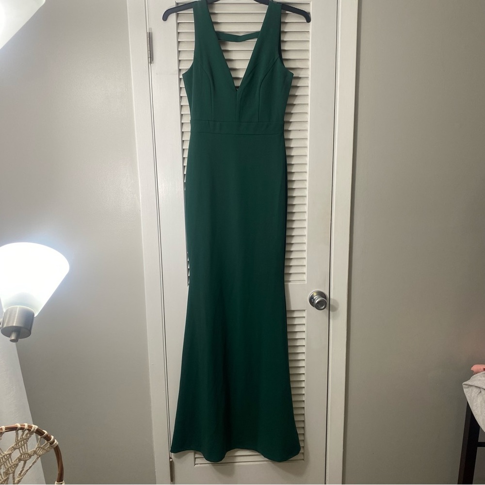 WOMENS S GREEN WEDDING GUEST DRESS